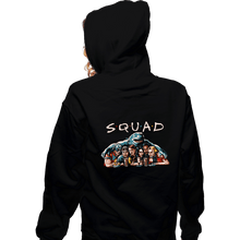 Load image into Gallery viewer, Secret_Shirts Zippered Hoodies, Unisex / Small / Black SQUAD
