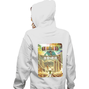 Daily_Deal_Shirts Zippered Hoodies, Unisex / Small / White Attack On Katamari