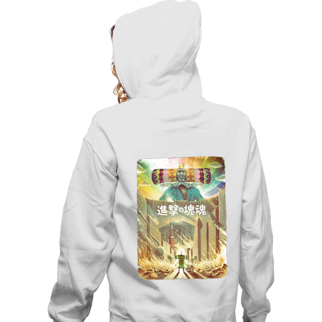 Daily_Deal_Shirts Zippered Hoodies, Unisex / Small / White Attack On Katamari