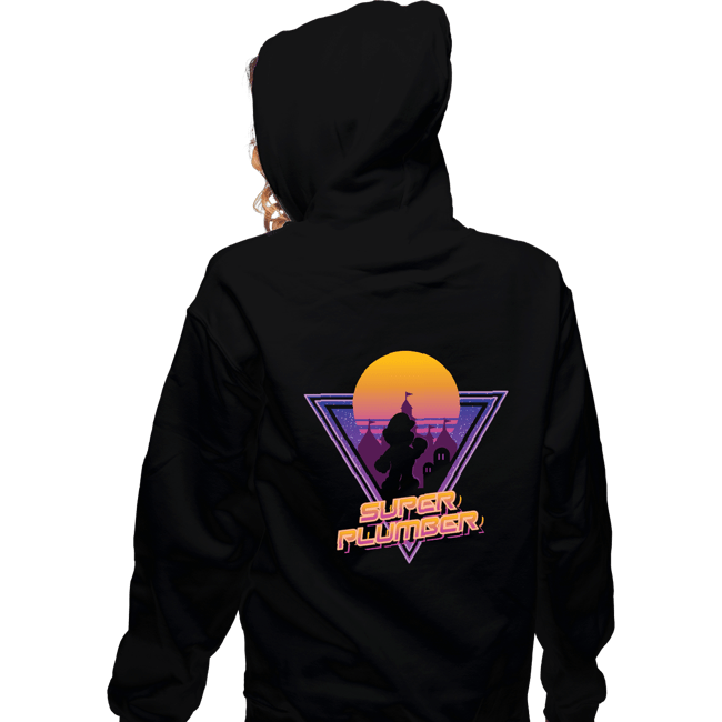 Secret_Shirts Zippered Hoodies, Unisex / Small / Black Super Plumber