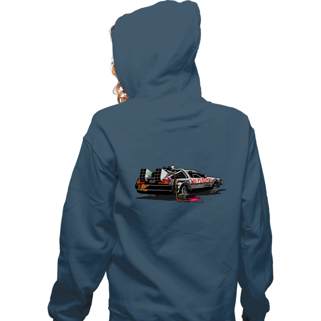 Daily_Deal_Shirts Zippered Hoodies, Unisex / Small / Indigo Blue No Future