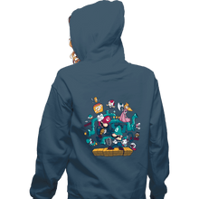 Load image into Gallery viewer, Daily_Deal_Shirts Zippered Hoodies, Unisex / Small / Indigo Blue The Plumber Brothers
