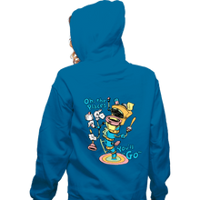 Load image into Gallery viewer, Secret_Shirts Zippered Hoodies, Unisex / Small / Royal Blue Oh The Places
