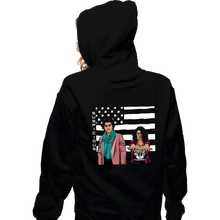 Load image into Gallery viewer, Secret_Shirts Zippered Hoodies, Unisex / Small / Black Don&#39;t Be Suspicious
