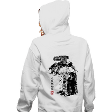 Load image into Gallery viewer, Daily_Deal_Shirts Zippered Hoodies, Unisex / Small / White Major Vs Tank Sumi-e
