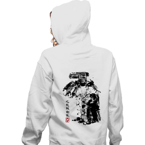 Daily_Deal_Shirts Zippered Hoodies, Unisex / Small / White Major Vs Tank Sumi-e