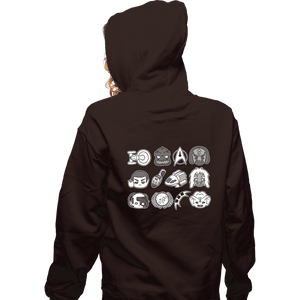 Shirts Zippered Hoodies, Unisex / Small / Dark Chocolate Trek Lover