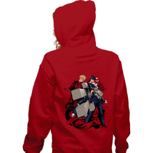 Load image into Gallery viewer, Shirts Zippered Hoodies, Unisex / Small / Red Cross Fire
