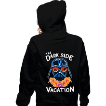 Load image into Gallery viewer, Daily_Deal_Shirts Zippered Hoodies, Unisex / Small / Black The Dark Side Of Vacation
