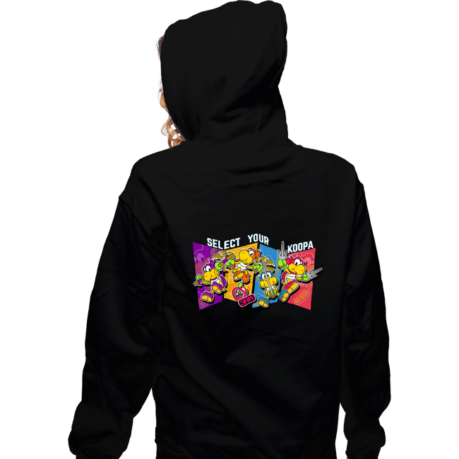 Secret_Shirts Zippered Hoodies, Unisex / Small / Black Koopa Ninjas
