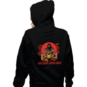 Daily_Deal_Shirts Zippered Hoodies, Unisex / Small / Black Kumite Besties