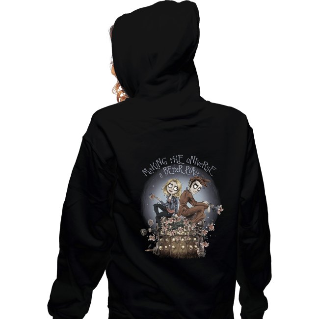 Shirts Zippered Hoodies, Unisex / Small / Black Making The Universe A Better Place