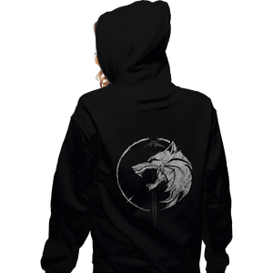 Shirts Zippered Hoodies, Unisex / Small / Black WH1T3 W0LF