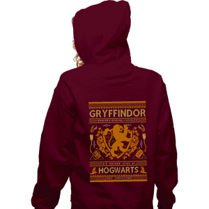 Shirts Zippered Hoodies, Unisex / Small / Maroon GRYFFINDOR Sweater