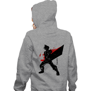 Shirts Zippered Hoodies, Unisex / Small / Sports Grey Crimson Ex Soldier