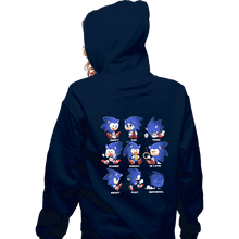 Load image into Gallery viewer, Secret_Shirts Zippered Hoodies, Unisex / Small / Navy Hedgehog!
