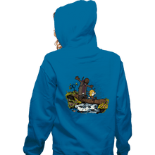 Load image into Gallery viewer, Secret_Shirts Zippered Hoodies, Unisex / Small / Royal Blue The Adventures Of The Deer-Boy
