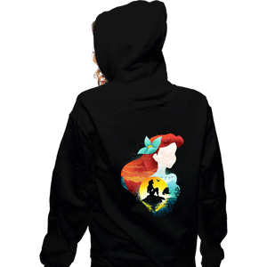 Secret_Shirts Zippered Hoodies, Unisex / Small / Black Ariel Shadows