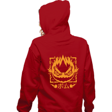 Load image into Gallery viewer, Shirts Zippered Hoodies, Unisex / Small / Red Fireball Bomb
