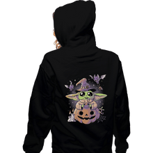 Load image into Gallery viewer, Shirts Zippered Hoodies, Unisex / Small / Black Spooky Baby
