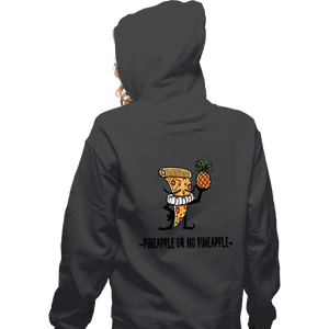 Secret_Shirts Zippered Hoodies, Unisex / Small / Dark Heather Pineapple Or Noz