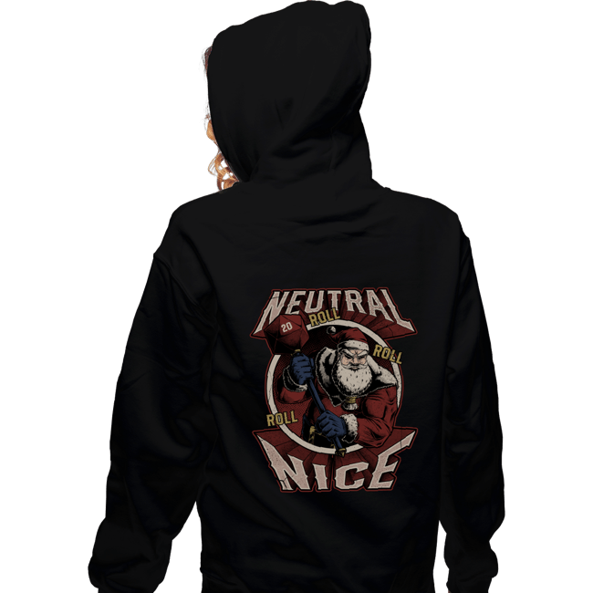 Shirts Zippered Hoodies, Unisex / Small / Black Neutral Nice Santa