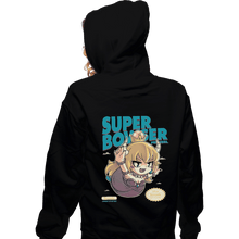 Load image into Gallery viewer, Shirts Zippered Hoodies, Unisex / Small / Black Super Bowsette
