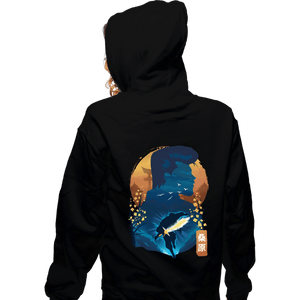 Daily_Deal_Shirts Zippered Hoodies, Unisex / Small / Black Kuwabara's Spirit Sword