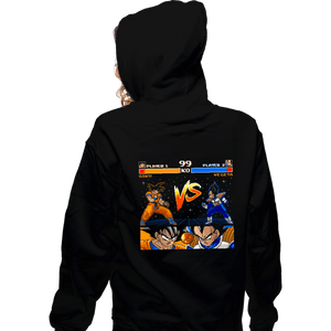 Shirts Zippered Hoodies, Unisex / Small / Black Goku VS Vegeta
