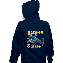 Load image into Gallery viewer, Shirts Zippered Hoodies, Unisex / Small / Navy Keep On Stabbin&#39;
