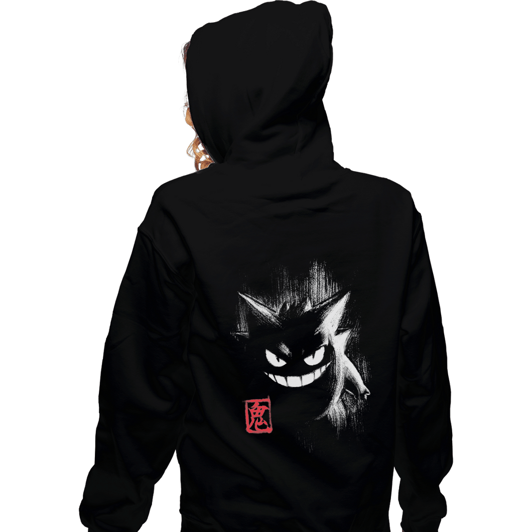 Shirts Zippered Hoodies, Unisex / Small / Black Gengar Ink