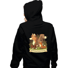 Load image into Gallery viewer, Secret_Shirts Zippered Hoodies, Unisex / Small / Black Forever
