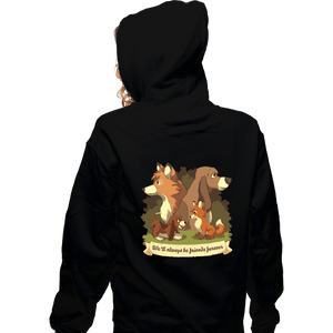 Secret_Shirts Zippered Hoodies, Unisex / Small / Black Forever