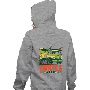 Shirts Zippered Hoodies, Unisex / Small / Sports Grey Turtle Club