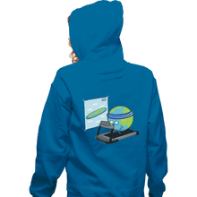 Load image into Gallery viewer, Shirts Zippered Hoodies, Unisex / Small / Royal Blue Round Earth
