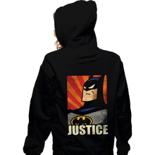 Load image into Gallery viewer, Shirts Zippered Hoodies, Unisex / Small / Black Bat Justice
