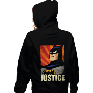 Shirts Zippered Hoodies, Unisex / Small / Black Bat Justice