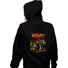 Load image into Gallery viewer, Secret_Shirts Zippered Hoodies, Unisex / Small / Black Back To Hell
