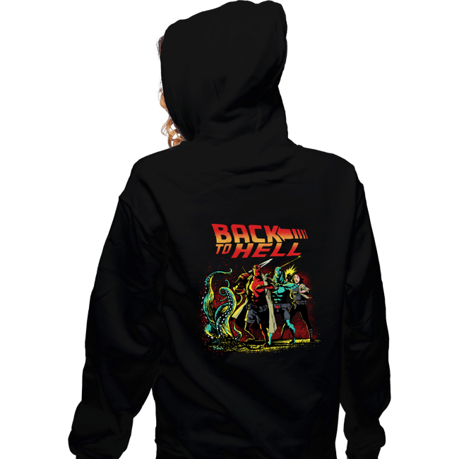 Secret_Shirts Zippered Hoodies, Unisex / Small / Black Back To Hell