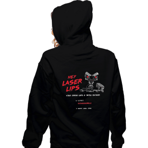 Shirts Zippered Hoodies, Unisex / Small / Black Laser Lips