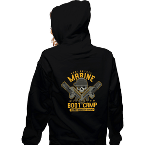 Shirts Zippered Hoodies, Unisex / Small / Black Colonial Marine Boot Camp