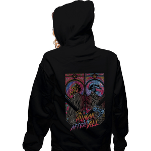 Shirts Zippered Hoodies, Unisex / Small / Black Human After All