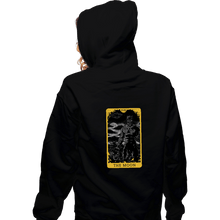Load image into Gallery viewer, Shirts Zippered Hoodies, Unisex / Small / Black Tarot The Moon
