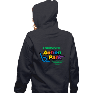 Secret_Shirts Zippered Hoodies, Unisex / Small / Dark Heather Action Park