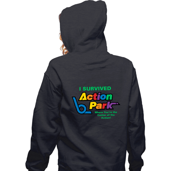 Secret_Shirts Zippered Hoodies, Unisex / Small / Dark Heather Action Park