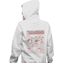 Load image into Gallery viewer, Secret_Shirts Zippered Hoodies, Unisex / Small / White Shotaro Kaneda Bike
