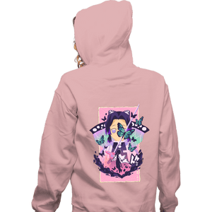 Shirts Zippered Hoodies, Unisex / Small / Red Shinobu Butterfly