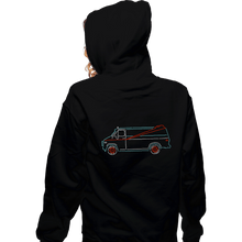 Load image into Gallery viewer, Shirts Zippered Hoodies, Unisex / Small / Black A-Team Van
