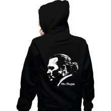 Load image into Gallery viewer, Daily_Deal_Shirts Zippered Hoodies, Unisex / Small / Black Mr. Depp
