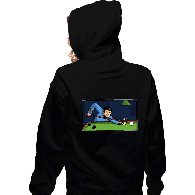 Daily_Deal_Shirts Zippered Hoodies, Unisex / Small / Black Vulcan Snooker Player
